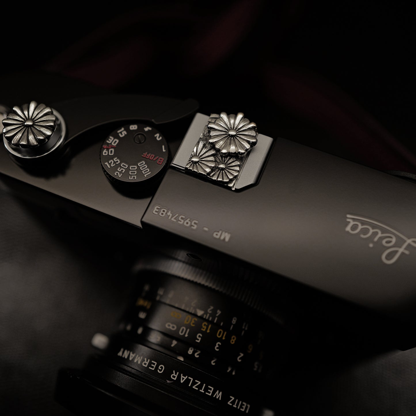 Kiku Camera Hot Shoe Cover -Floral emblems of Japan- / JP-760