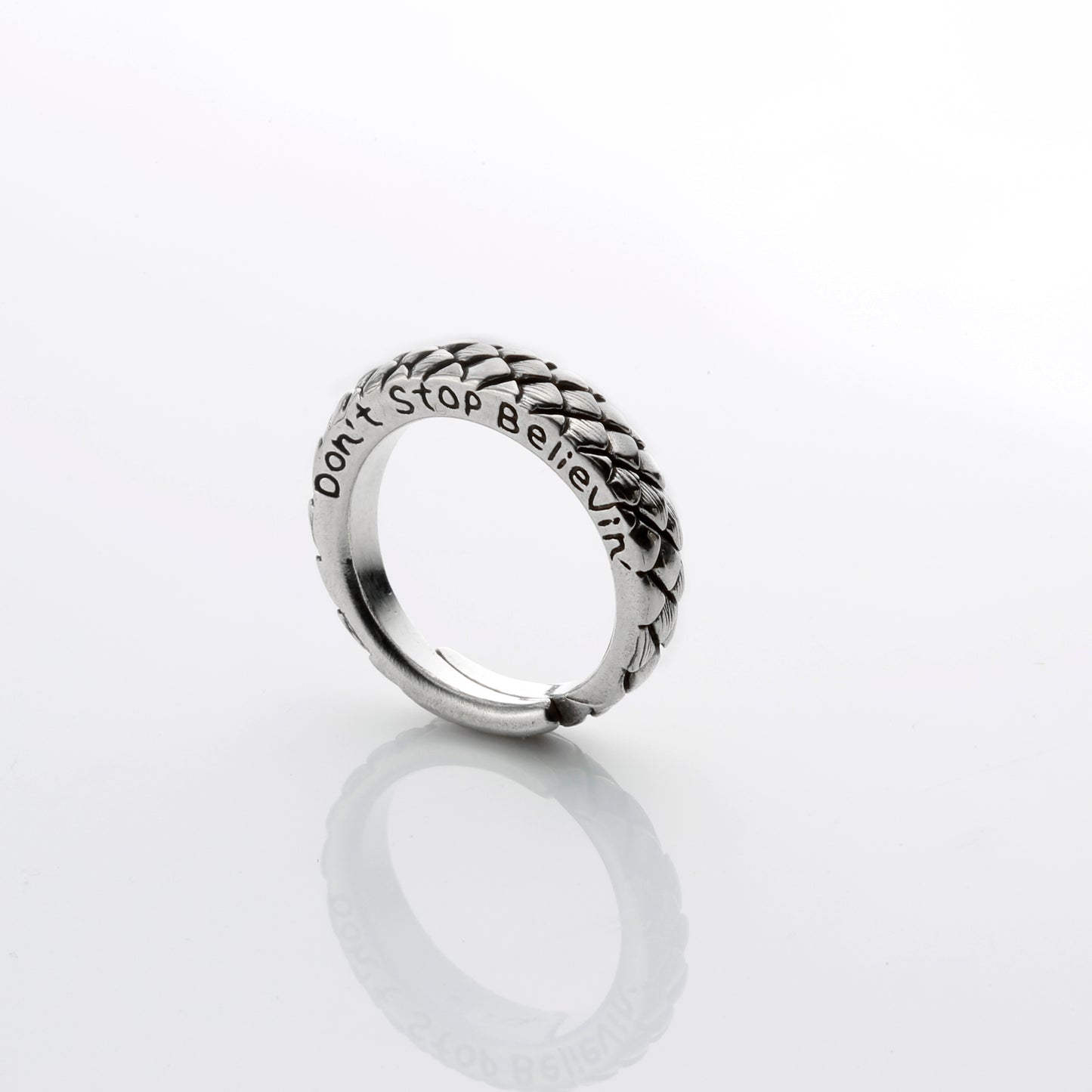 Ring - Silver Python Snake - / JR-287
