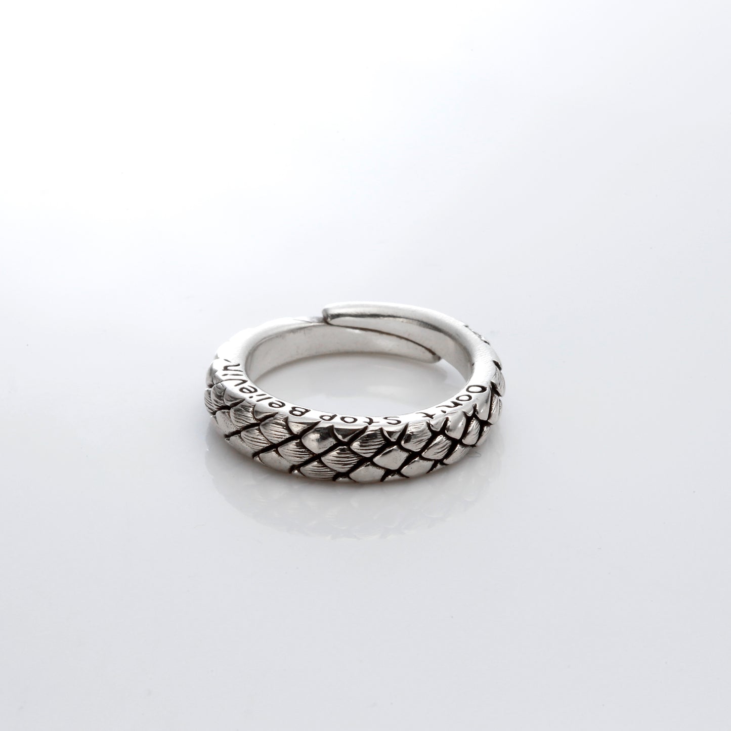 Ring - Silver Python Snake - / JR-287