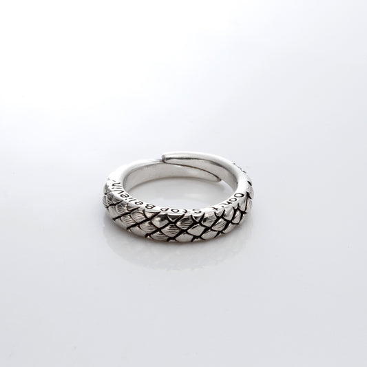 Ring - Silver Python Snake - / JR-287
