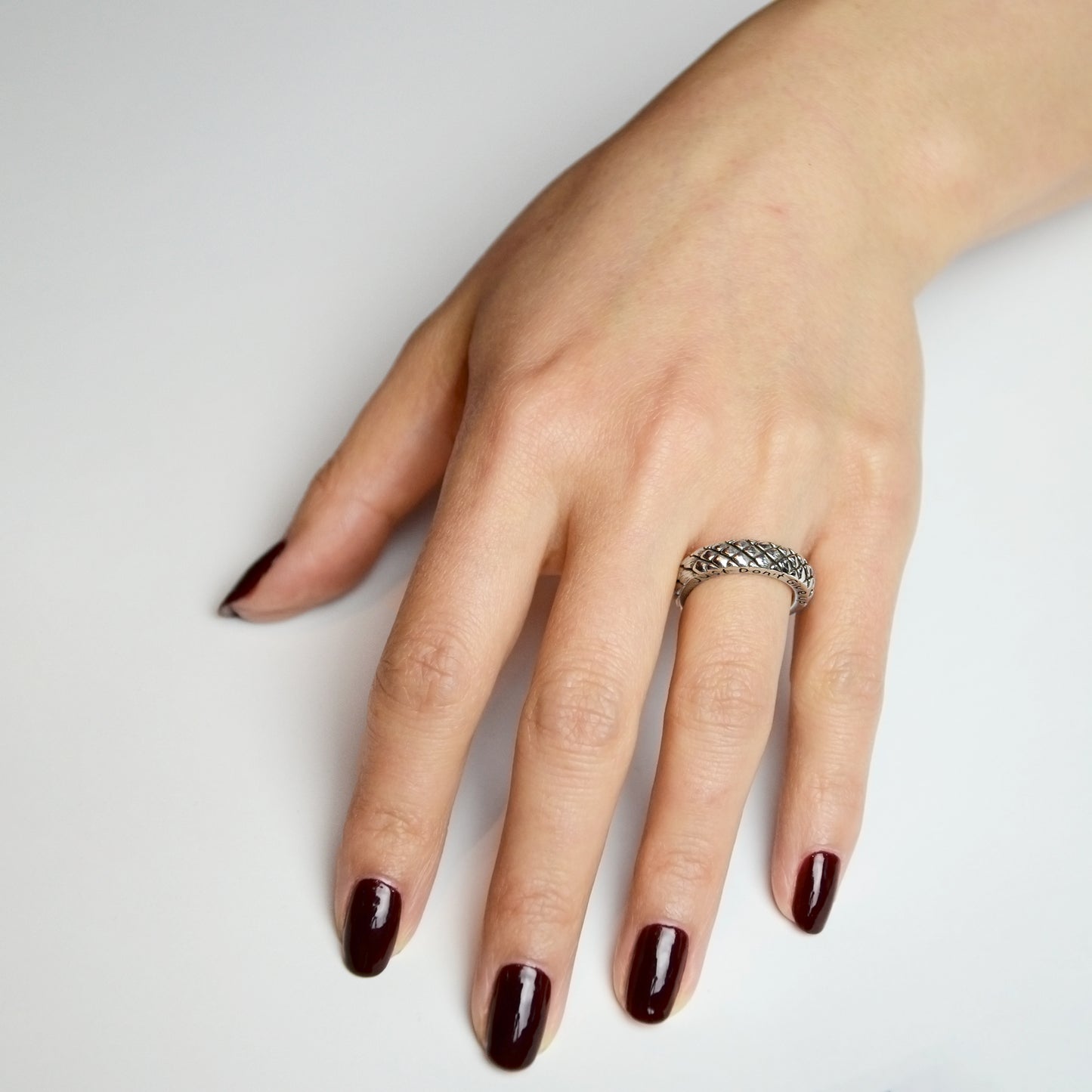 Ring - Silver Python Snake - / JR-287