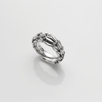 Laurel Crowned Pinky Ring for Men / JR-290